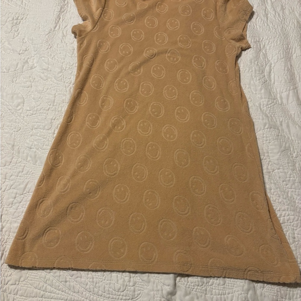 Offline by Aerie Smiley Face Tan Dress terry cloth - Picture 7 of 7